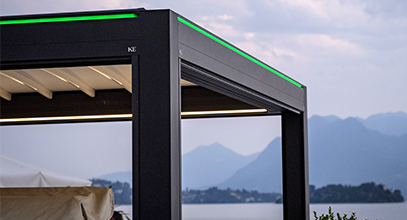 Pergole a tetto piano